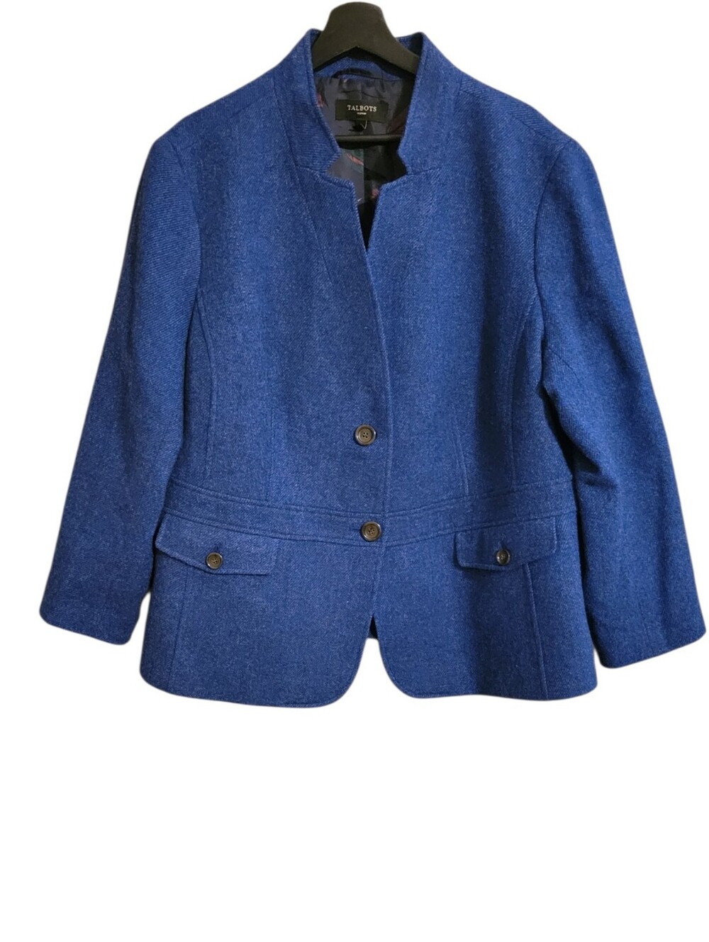 Talbots Blue Wool Blend Blazer Jacket